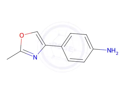 Chemical structure of 4-(2-methyl-1,3-oxazol-4-yl)aniline dihydrochloride