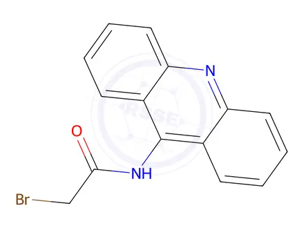 Chemical structure of N-(9-acridinyl)bromoacetamide