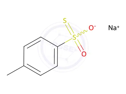 Chemical structure of sodium toluene-4-thiosulphonate