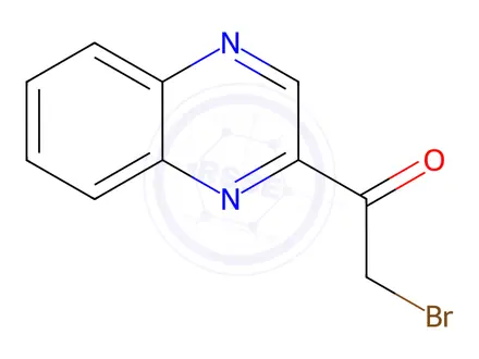 Chemical structure of 2-BROMO-1-(2-QUINOXALINYL)-1-ETHANONE,97%