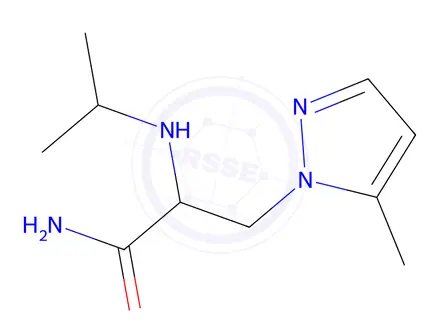 Chemical structure of 2-(Isopropylamino)-3-(5-methyl-1h-pyrazol-1-yl)propanamide