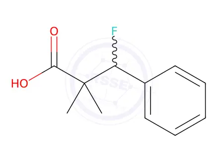 Chemical structure of 3-Fluoro-2,2-dimethyl-3-phenylpropanoic acid