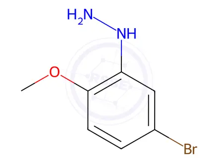 Chemical structure of (5-Bromo-2-methoxyphenyl)hydrazine