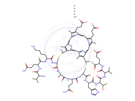 Chemical structure of MICROPEROXIDASE