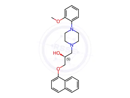 Chemical structure of Naftopidil Impurity 9 (S-(-)-Naftopidil)