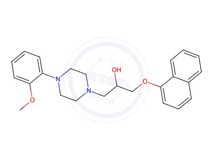 Chemical structure of Naftopidil Dihydrochloride
