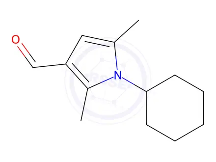 Chemical structure of 1-CYCLOHEXYL-2,5-DIMETHYL-1H-PYRROLE-3-CARBALDEHYDE