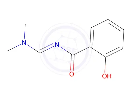 Chemical structure of N-[1-Dimethylaminomethylidene]-2-hydroxybenzamide