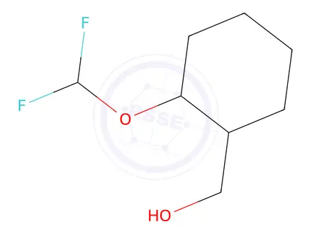Chemical structure of (2-(Difluoromethoxy)cyclohexyl)methanol