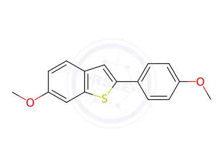 Chemical structure of 6-Methoxy-2-(4-methoxyphenyl)benzo[b]thiophene