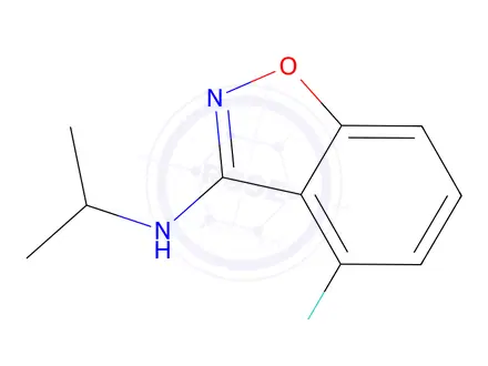 Chemical structure of (4-Fluoro-benzo[d]isoxazol-3-yl)-isopropyl-amine