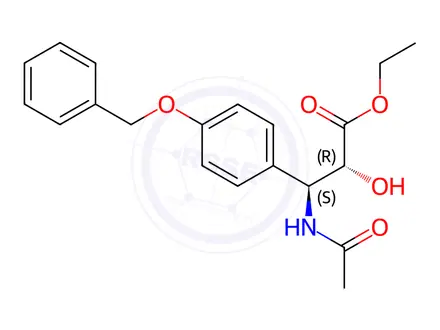 Chemical structure of (αR,βS)-β-(Acetylamino)-α-hydroxy-4-(phenylmethoxy)-benzenepropanoic Acid Ethyl Ester