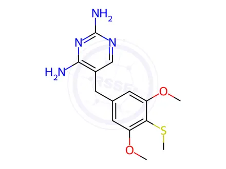 Chemical structure of Aditoprim Impurity 1 (Metioprim)