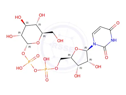 Chemical structure of Uridine Impurity 73 (UDP-Glucose)