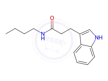 Chemical structure of n-Butyl-3-(1h-indol-3-yl)propanamide