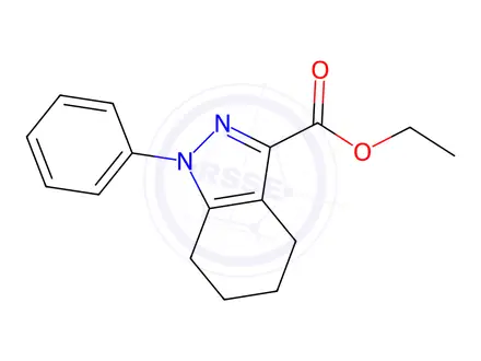 Chemical structure of Ethyl 1-Phenyl-4,5,6,7-Tetrahydro-1h-Indazole-3-Carboxylate