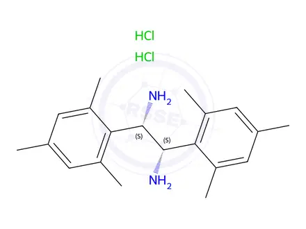 Chemical structure of (1S,2S)-1,2-Bis(2,4,6-trimethylphenyl)ethylenediamine dihydrochloride