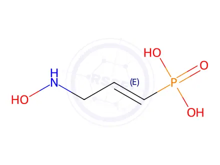 Chemical structure of [(1E)-3-(hydroxyamino)prop-1-en-1-yl]phosphonic acid