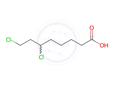 Chemical structure of 6,8-dichlorooctanoic acid