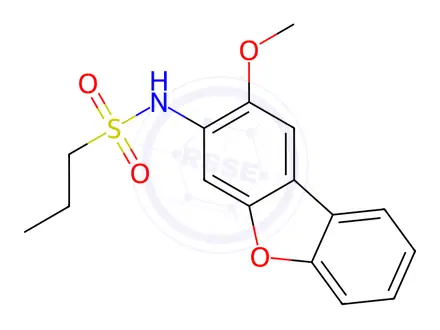 Chemical structure of n-(2-Methoxydibenzo[b,d]furan-3-yl)propane-1-sulfonamide
