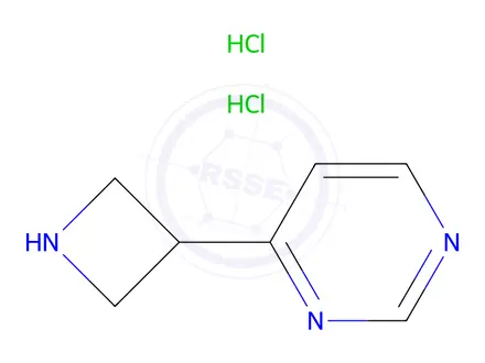 Chemical structure of 4-(Azetidin-3-yl)pyrimidine 2HCl