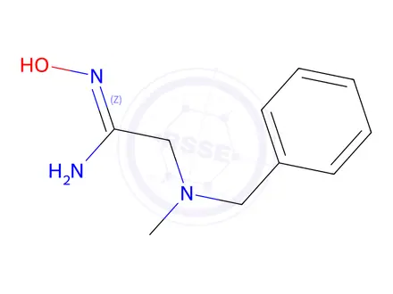 Chemical structure of (z)-2-[Benzyl(methyl)amino]-n'-hydroxyethanimidamide