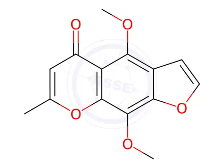 Chemical structure of Khellin