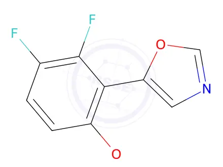 Chemical structure of 5-(2,3-Difluoro-6-methoxyphenyl)oxazole