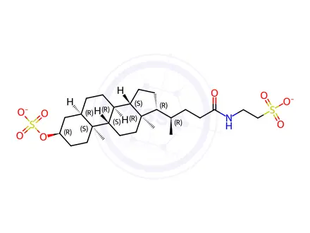 Chemical structure of Taurolithocholic acid 3-sulfate disodium salt