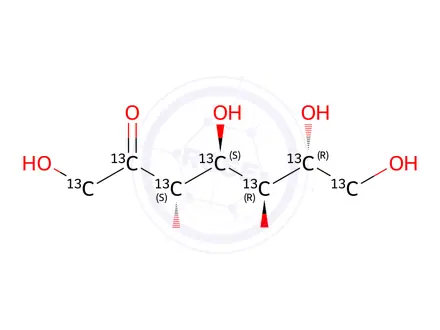 Chemical structure of D-Mannoheptulose-13C7