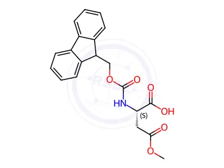 Chemical structure of Fmoc-L-aspartic acid β-methyl Ester