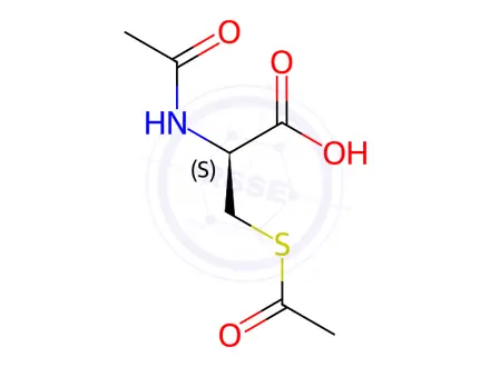 Chemical structure of Acetylcysteine Impurity 207