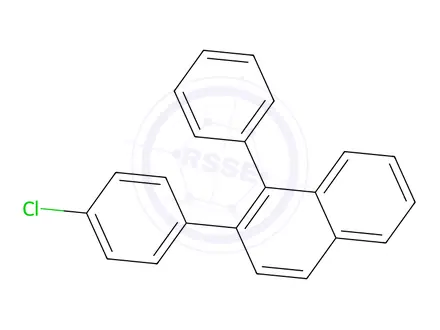 Chemical structure of Naphthalene, 2-(4-chlorophenyl)-1-phenyl-