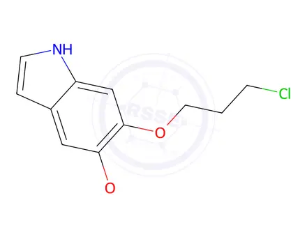 Chemical structure of 6-(3-Chloropropoxy)-5-methoxy-1H-indole