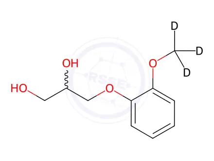 Chemical structure of Guaifenesin D3