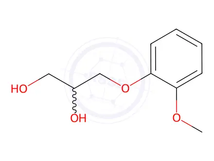 Chemical structure of Guaifenesin
