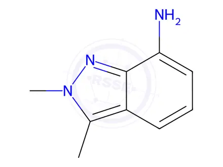 Chemical structure of 2,3-Dimethyl-2H-indazol-7-ylamine