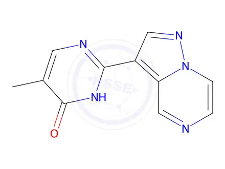 Chemical structure of 5-Methyl-2-(pyrazolo[1,5-a]pyrazin-3-yl)pyrimidin-4-ol