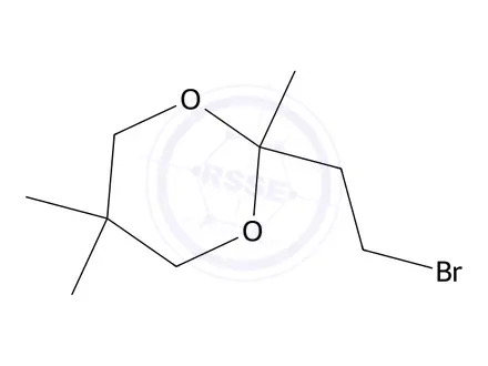 Chemical structure of 2-(2-Bromoethyl)-2,5,5-trimethyl-1,3-dioxane