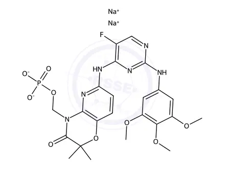 Chemical structure of Fostamatinib Disodium