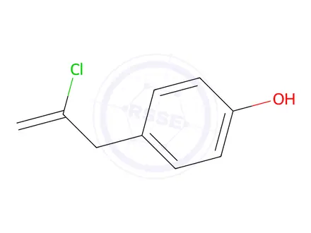 Chemical structure of 2-chloro-3-(4-hydroxyphenyl)-1-propene