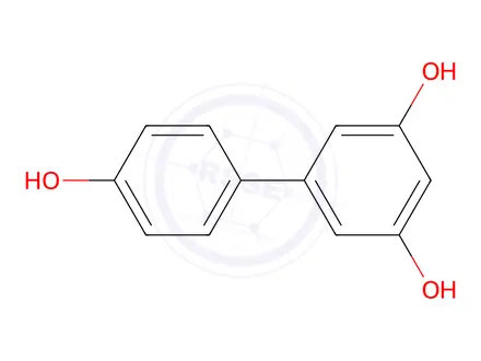 Chemical structure of [1,1'-Biphenyl]-3,4',5-triol