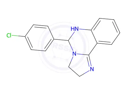 Chemical structure of 5-(4-Chlorophenyl)-2,3,5,6-tetrahydroimidazo[1,2-c]quinazoline