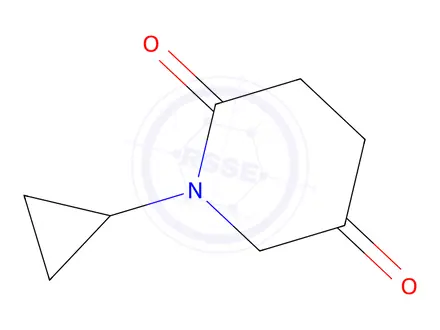 Chemical structure of 1-Cyclopropylpiperidine-2,5-dione