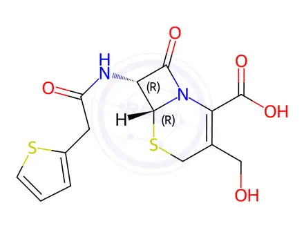 Chemical structure of Cefalotin Impurity B