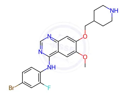 Chemical structure of Vandetanib Impurity 1 (N-Desmethyl Vandetanib)