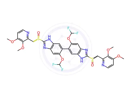 Chemical structure of Pantoprazole EP Impurity E (Dimer)