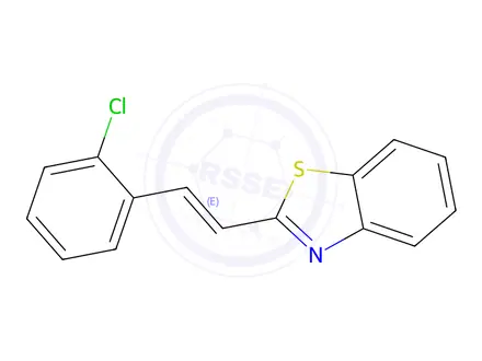 Chemical structure of (E)-2-(2-chlorostyryl)benzo[d]thiazole