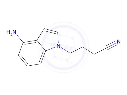 Chemical structure of 4-(4-Amino-1h-indol-1-yl)butanenitrile