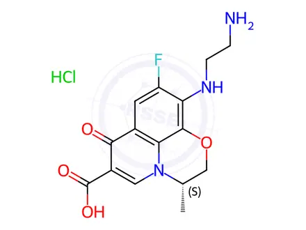 Chemical structure of Levofloxacin Impurity 163